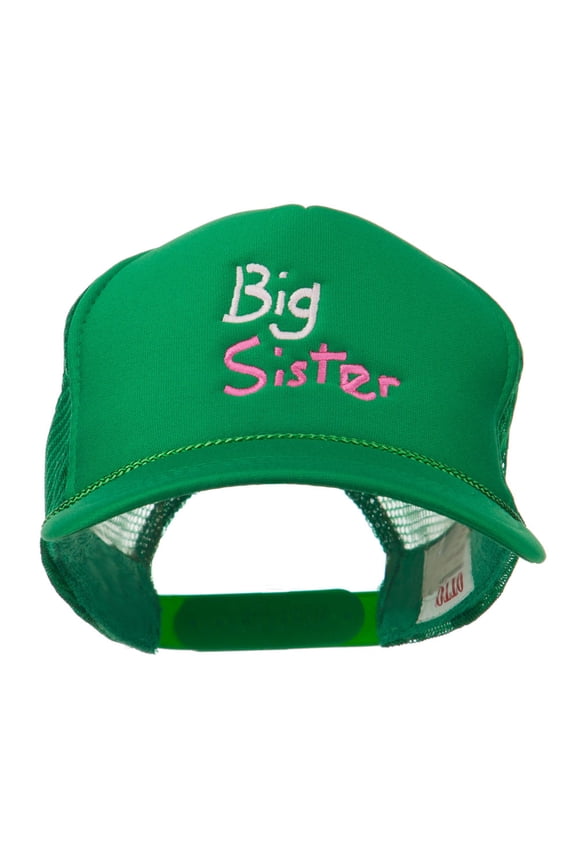 Big Sister Embroidered Youth Foam Mesh Cap - Kelly OSFM