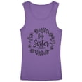 thumbnail image 1 of Big Sister Flower Wreaths Youth Girls Tank Top Lavender YSM, 1 of 1