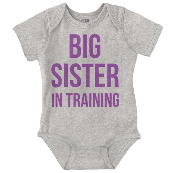 Big Sister In Training Expecting Bodysuit Jumper Girls Infant Baby Brisco Brands 18M