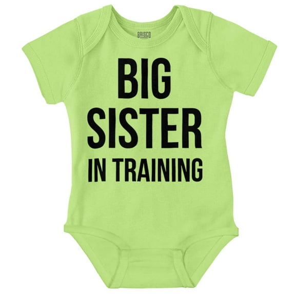 Big Sister In Training Expecting Bodysuit Jumper Girls Infant Baby Brisco Brands 24M