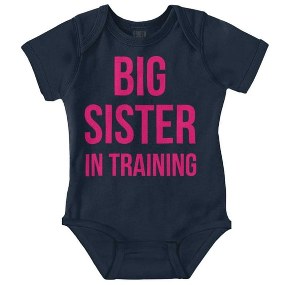 Big Sister In Training Expecting Bodysuit Jumper Girls Infant Baby Brisco Brands NB