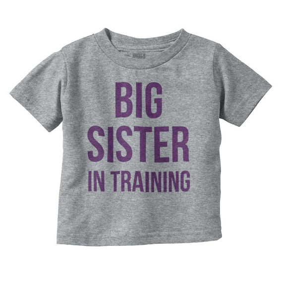 Big Sister In Training Expecting Youth T Shirt Tee Girls Infant Toddler Brisco Brands 2T