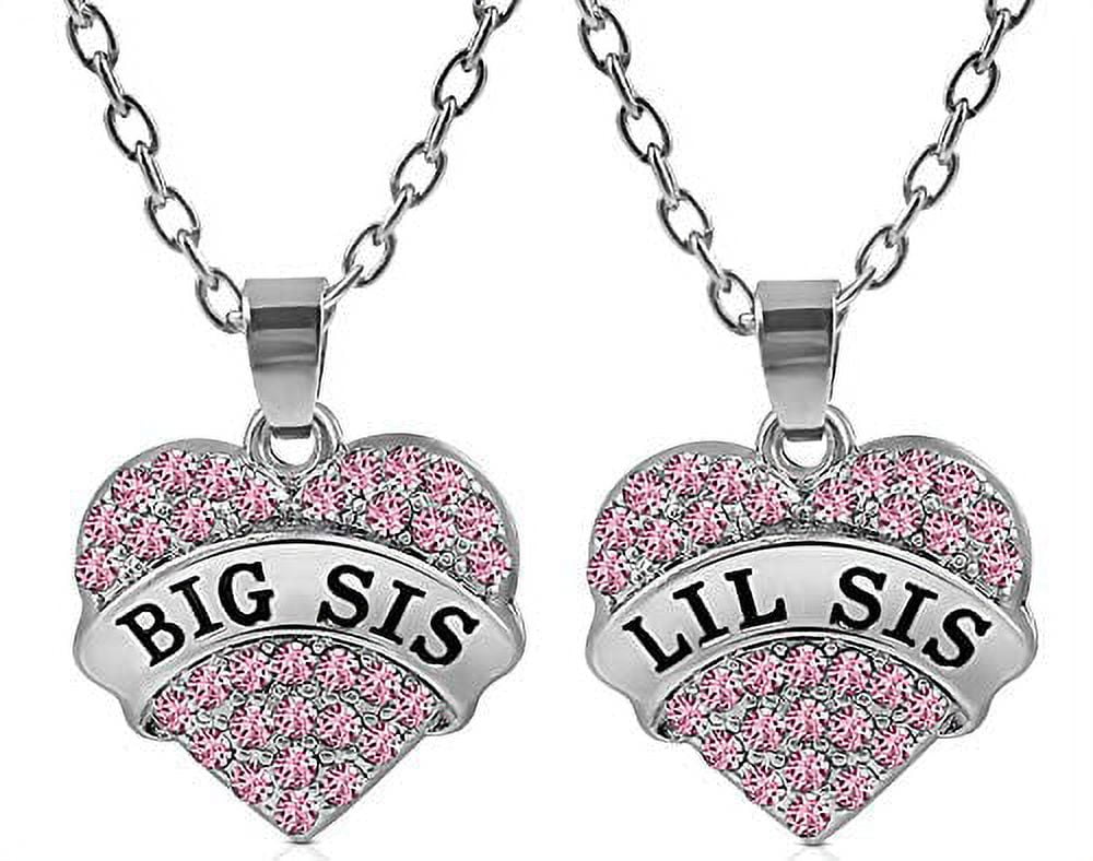 Big Sis Little Sis Necklace Set Broken Heart Broken Heart Necklace Set Hand  Stamped Sister Jewelry Gift for Little or Big Sister - Etsy Canada