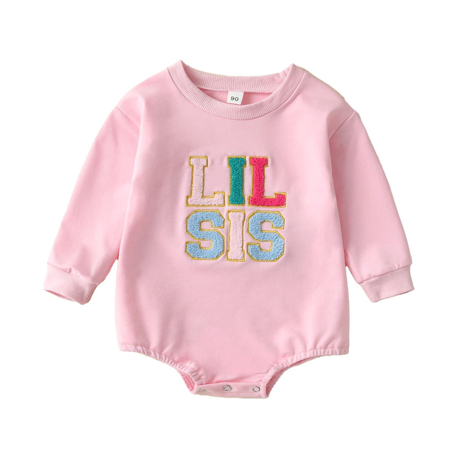 Big Sister Little Sister Matching Outfits Baby Girl Bubble Romper Long Sleeve T Shirt Sweatshirt Fall Clothes 3 18 Months Clearance Christmas Pajamas Walmart