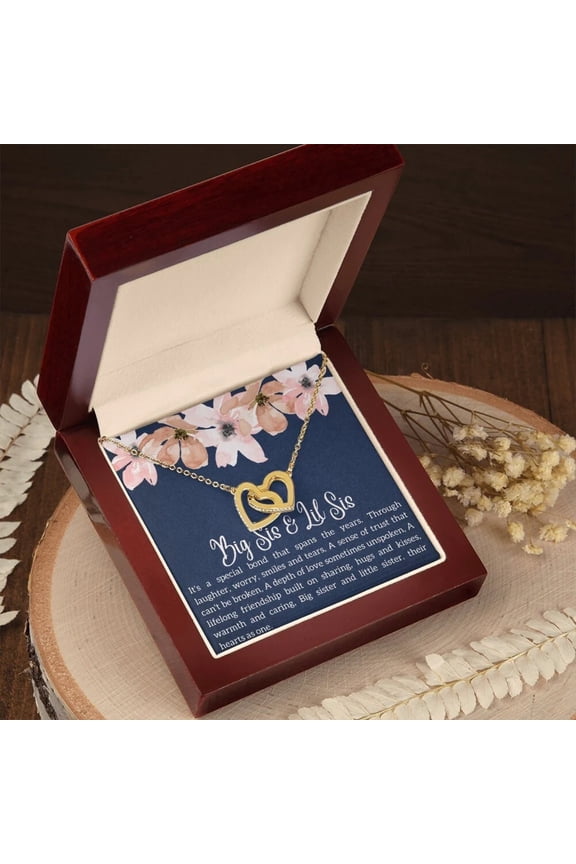 Big Sister & Little Sister Necklace, Sister Jewelry, Big Sis Lil Sis Gift, Matching Sister Necklaces, 14kt Gold Filled