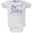 thumbnail image 1 of Big Sister Mermaid Tail Ocean Soft Baby One Piece White 9-12 M, 1 of 1