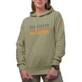 thumbnail image 1 of Big Sister, Name for Older Sisters or Girl Siblings, Groovy Retro Wavy Text Merch Gift, Sand Hooded Sweatshirt or Hoodie, Small, 1 of 5
