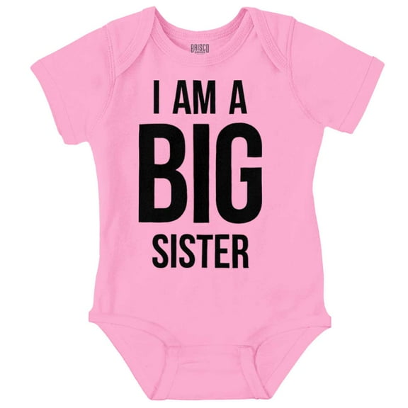 Big Sister Older Sibling Family Bodysuit Jumper Girls Infant Baby Brisco Brands 18M