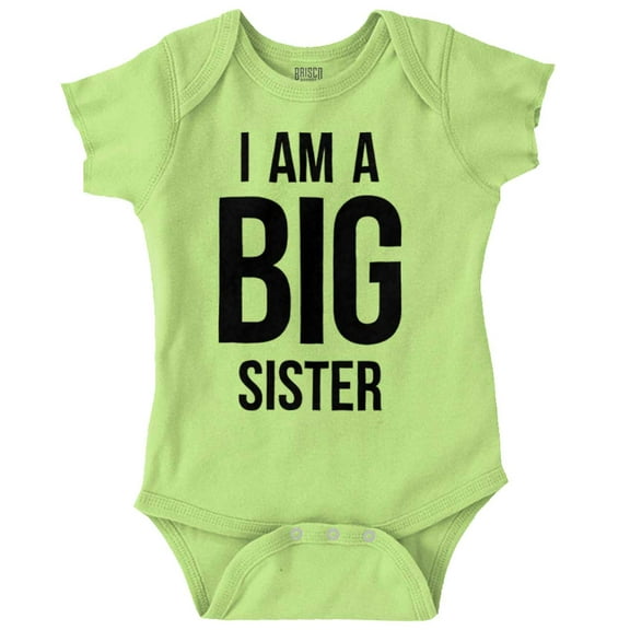Big Sister Older Sibling Family Bodysuit Jumper Girls Infant Baby Brisco Brands 24M
