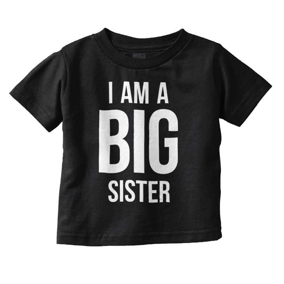 Big Sister Older Sibling Family Youth T Shirt Tee Girls Infant Toddler Brisco Brands 12M