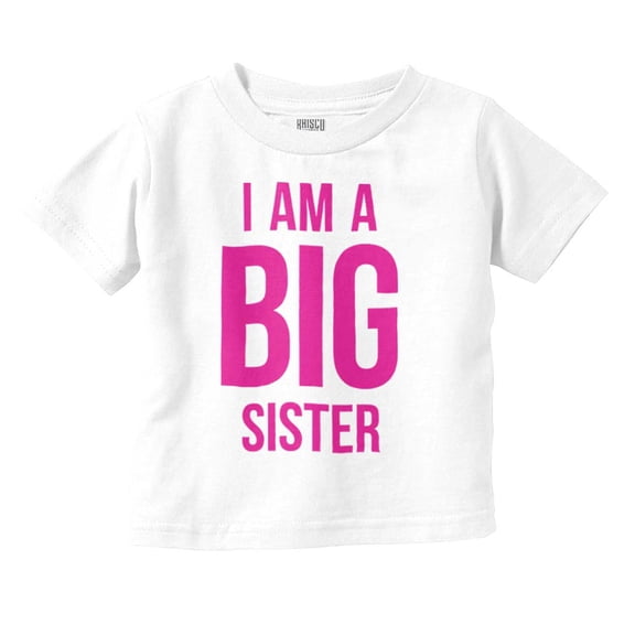 Big Sister Older Sibling Family Youth T Shirt Tee Girls Infant Toddler Brisco Brands 2T