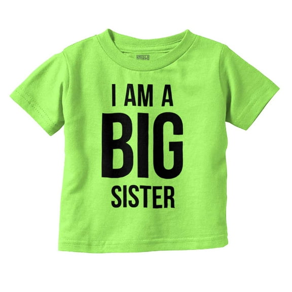 Big Sister Older Sibling Family Youth T Shirt Tee Girls Infant Toddler Brisco Brands 4T