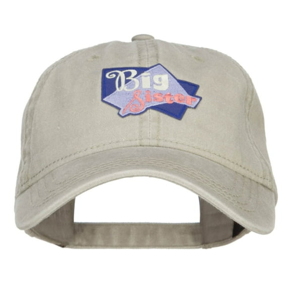 Big Sister Patched Washed Cap - Stone OSFM