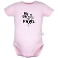 thumbnail image 1 of My Big Sister Has Paws Funny Rompers For Babies, Newborn Baby Unisex Bodysuits, Infant Jumpsuits, Toddler 0-24 Months Kids One-Piece Oufits (Pink, 12-18 Months), 1 of 4