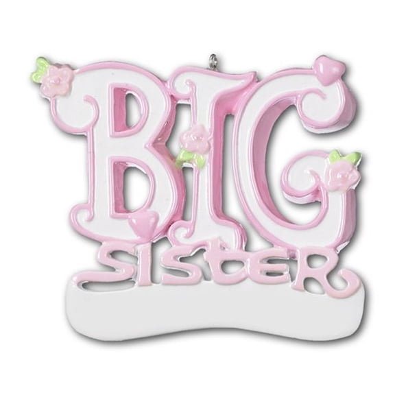 Big Sister Personalized Christmas Ornament DO-IT-YOURSELF