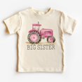 thumbnail image 1 of Big Sister Pink Tractor Toddler Shirt - Cute Big Sis Farm Life Tee - Matching Sibling Outfit - Boho Kids Shirts TODDLER SHORT SLEEVE TEE BELLA CANVAS 3001T, 1 of 3