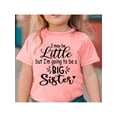 thumbnail image 1 of Big Sister Print Girls T-Shirt 100% Cotton Tshirt, 1 of 7