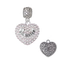 thumbnail image 1 of Big Sister Rock on AB Crystal Heart - God Mother Charm Bead, 1 of 1