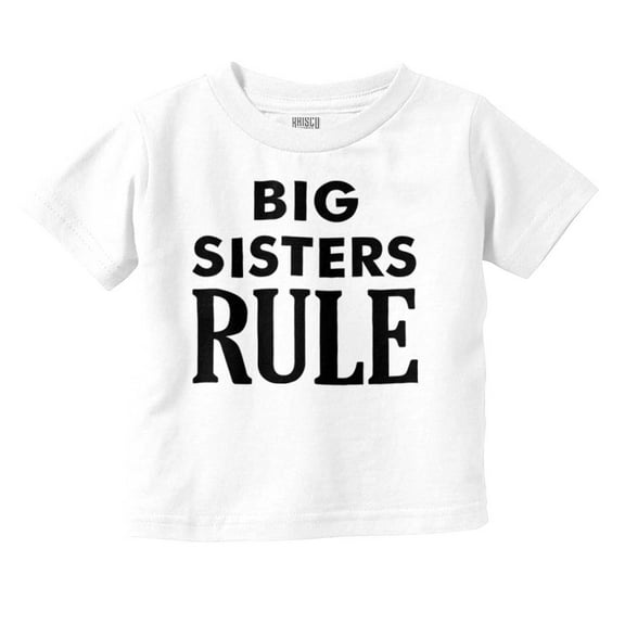 Big Sister Rule Older Sis Family Love Youth T Shirt Tee Girls Infant Toddler Brisco Brands 5T