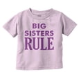 thumbnail image 1 of Big Sister Rule Older Sis Family Love Youth T Shirt Tee Girls Infant Toddler Brisco Brands 6M, 1 of 5