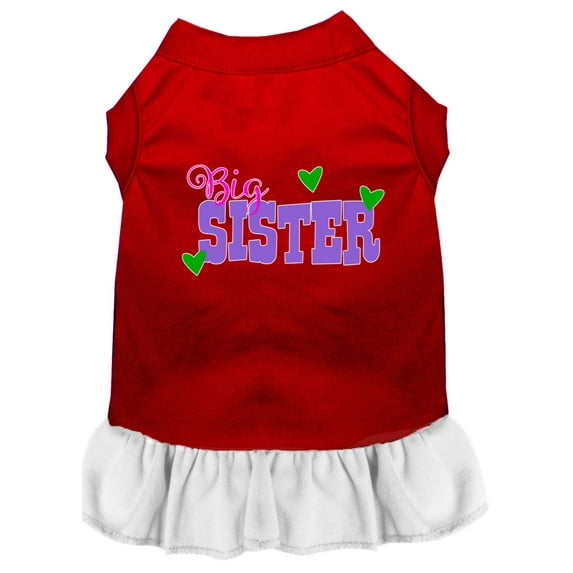 Pet Dog Cat Dress Screen Printed, "Big Sister"