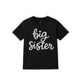 thumbnail image 1 of Big Sister Shirt for Girls Toddler Youth – Cute Sibling Announcement Tee for Baby Reveal, Black 4T, 1 of 1