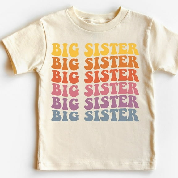 Big Sister Toddler Shirt, Sister Kids Shirt TODDLER SHORT SLEEVE TEE BELLA CANVAS 3001T