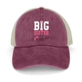 thumbnail image 1 of Big Sister Wine Red Hat Adjustable Funny Fashion Unisex Baseball Cap for Men Women, 1 of 7
