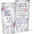 thumbnail image 1 of Big Sisters Gifts From Sister Brother - 20oz BIG SIS Tumblers Gifts For Big Sisters - Birthday Valentines Chrismas Gifts For Soul Sisters Besties Best Friends, 1 Piec, 1 of 6