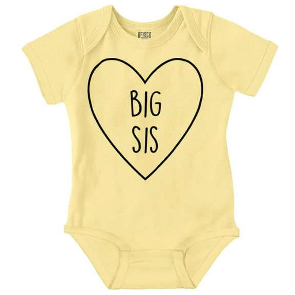 Big Sisters Sis Older Adorable Child Bodysuit Jumper Girls Infant Baby Brisco Brands 18M