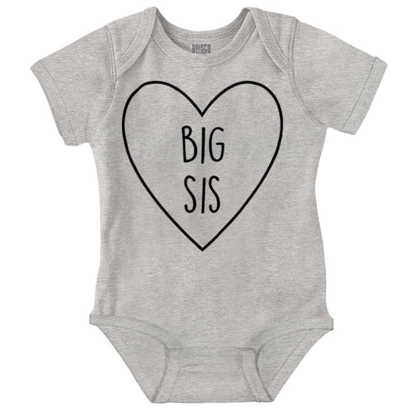 Big Sisters Sis Older Adorable Child Bodysuit Jumper Girls Infant Baby Brisco Brands 18M
