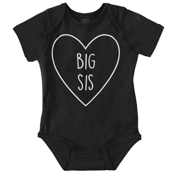 Big Sisters Sis Older Adorable Child Bodysuit Jumper Girls Infant Baby Brisco Brands 24M