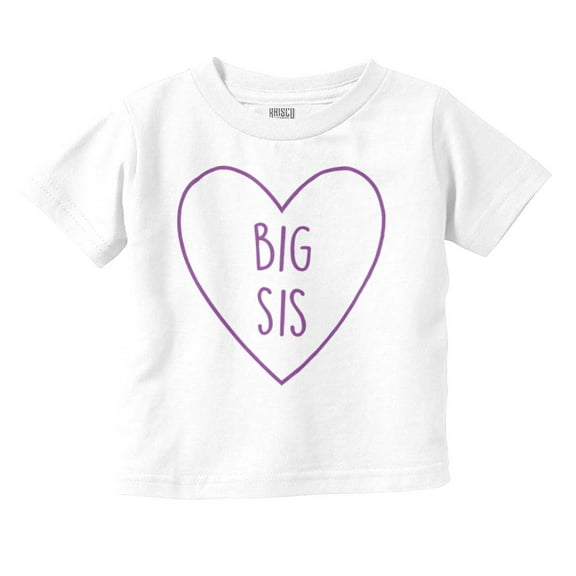 Big Sisters Sis Older Adorable Child Youth T Shirt Tee Girls Infant Toddler Brisco Brands 12M