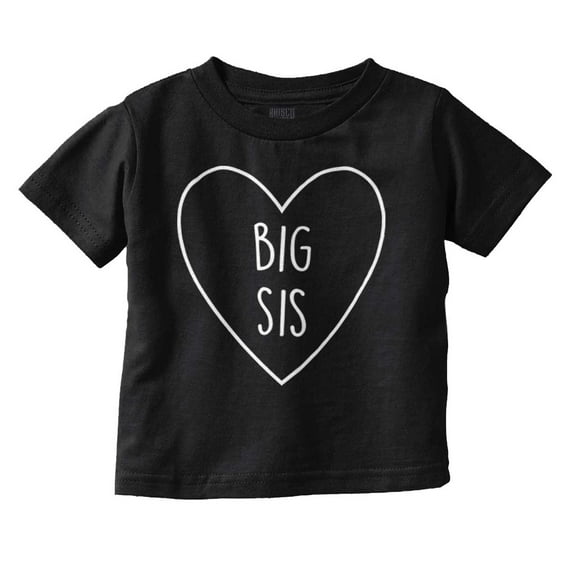 Big Sisters Sis Older Adorable Child Youth T Shirt Tee Girls Infant Toddler Brisco Brands 12M
