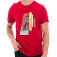 thumbnail image 1 of Big Size 4 Layered Cyclist Graphic Design Deluxe Jersey T-Shirt - Red 2XL, 1 of 4