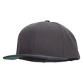 thumbnail image 1 of Big Size 6 Panels Flat Bill Snapback - Dk Grey XL-3XL, 1 of 5