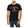 thumbnail image 1 of Big Size 82nd Airborne Veteran Graphic Design Deluxe Jersey T-Shirt - Black XL, 1 of 4