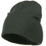 Big Size Acrylic Short Beanie - Grey XL-3XL