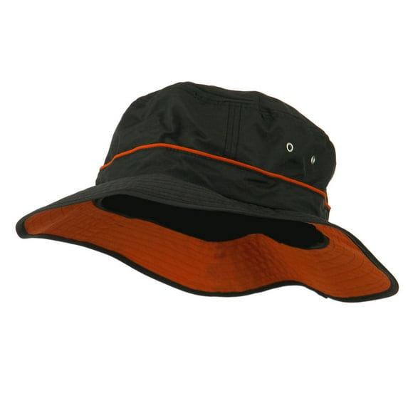 Big Size Adjustable Draw Cord Talson UV Bucket Hat - Black XL-2XL