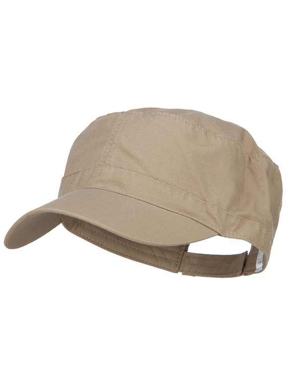 Big Size Adjustable Ripstop Army Cap - Khaki XL-3XL
