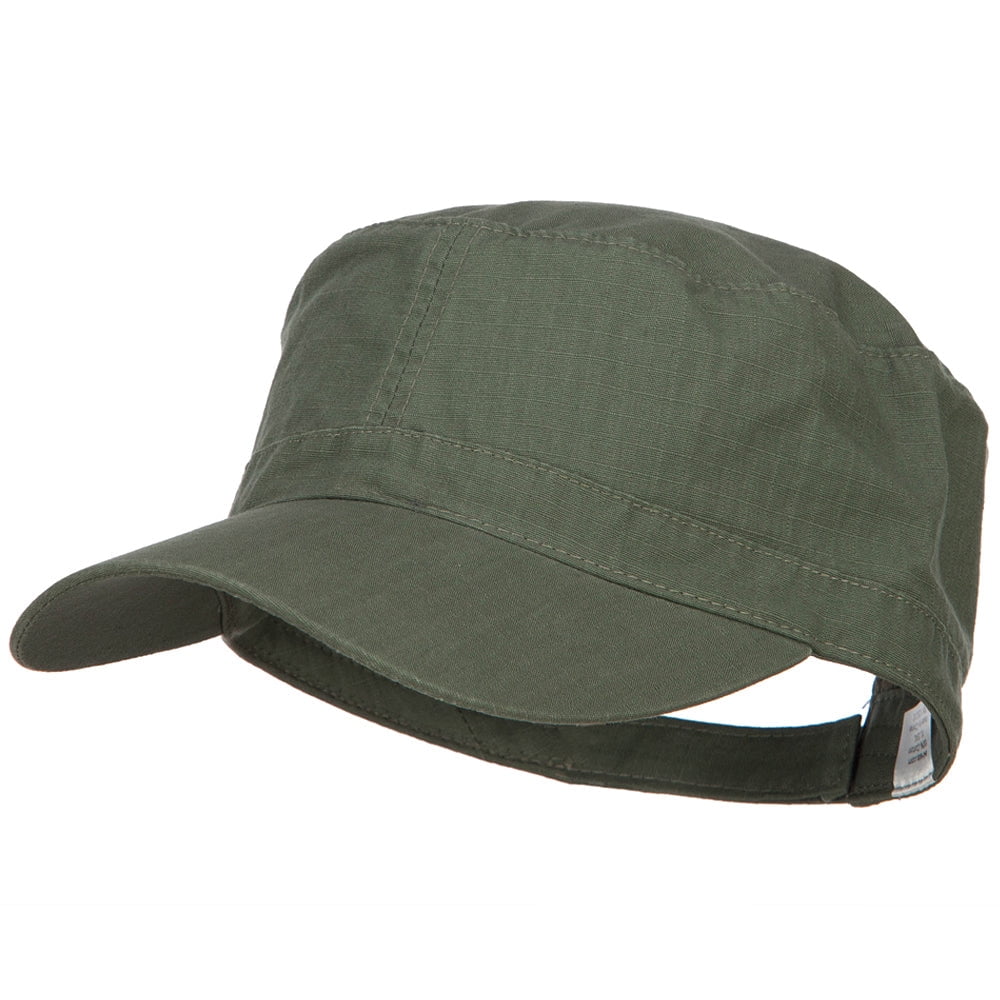 Big Size Adjustable Ripstop Army Cap - Olive XL-3XL - Walmart.com