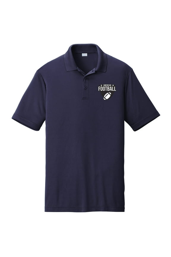 Big Size American Football Graphic Design Men's Big Size PosiCharge Competitor Polo Tee Shirt - True Navy 2XL