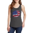 thumbnail image 1 of Big Size An American Sunflower Ladies Core Cotton Tank Top - Charcoal XL, 1 of 2