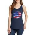 thumbnail image 1 of Big Size An American Sunflower Ladies Core Cotton Tank Top - Navy 2XL, 1 of 2
