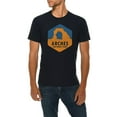 thumbnail image 1 of Big Size Arches national Park Graphic Design Deluxe Jersey T-Shirt - Navy XL, 1 of 4