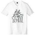 thumbnail image 1 of Big Size Back To School Big Size V-Neck Graphic Shirt - White XL, 1 of 2