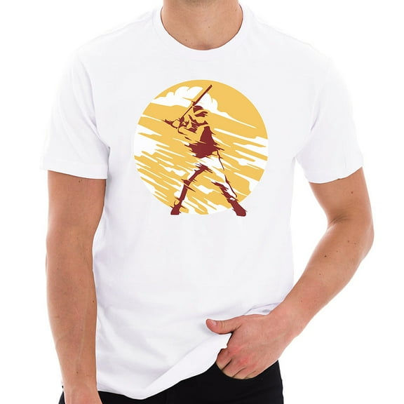 Big Size Baseball Batter Stylized Graphic Design Lane Seven Ring Spun Combed Cotton Short Sleeve Deluxe Jersey T-Shirt - White XL