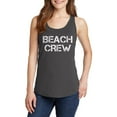 thumbnail image 1 of Big Size Beach Crew Ladies Core Cotton Tank Top - Charcoal 2XL, 1 of 2