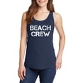 thumbnail image 1 of Big Size Beach Crew Ladies Core Cotton Tank Top - Navy 3XL, 1 of 2