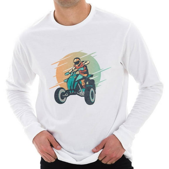 Big Size Better On The Slopes Graphic Long Sleeve Crewneck Tee - White 2XL